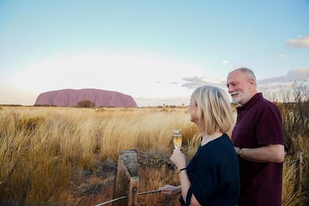 Uluru (Ayers Rock) Zonsondergang + Outback barbecuediner & Star Talk