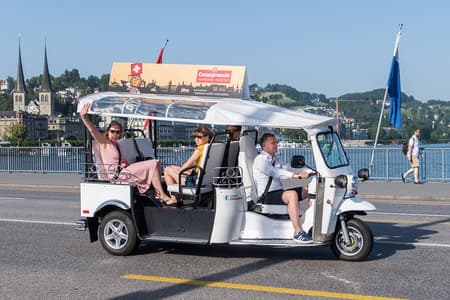 The heart of Lucerne with the Etuktuk