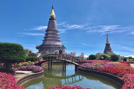 Doi Inthanon Wasserfall und königliches Projekt Chiang Mai