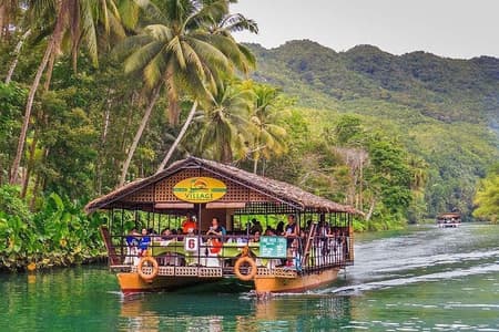 Tour di un giorno della campagna di Bohol dalla città di Cebu | Pranzo alla crociera sul fiume Loboc
