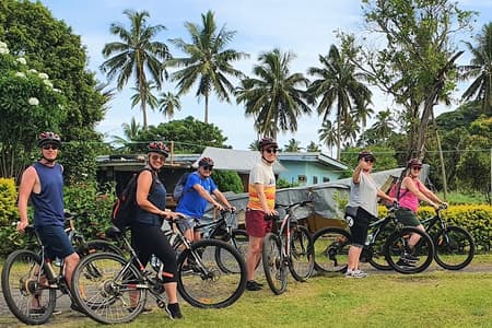 Visite guidée à vélo de Rarotonga avec déjeuner et baignade