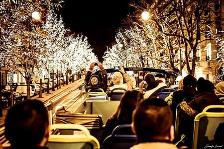 Parijs Tootbus Feestelijke Kerstverlichting Tour