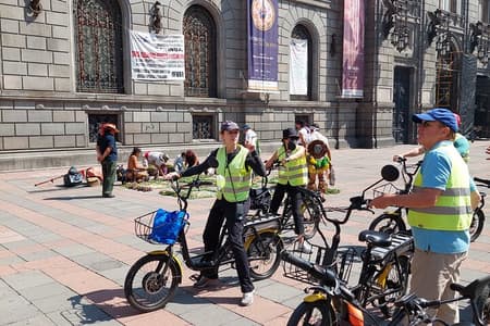 E-biketour door Mexico-Stad met een taco- en churros-stop
