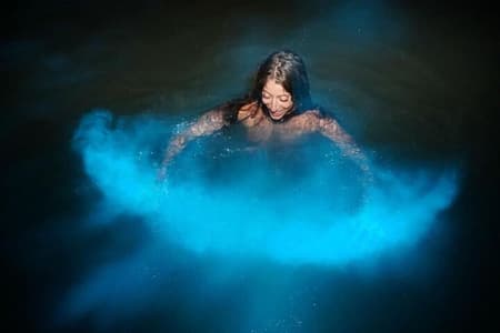Tour della laguna bioluminescente: nuoto notturno e calcinazione in Giamaica