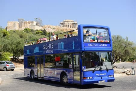 Kombiticket Athen: Ganztageskreuzfahrt und Hop-on-Hop-off-Bus