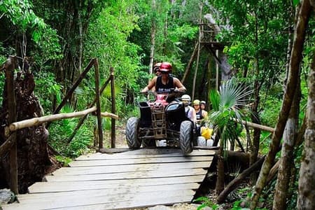 Montar a Caballo en Cancún, ATV, tirolesas, cenote, almuerzo, bebidas y traslado