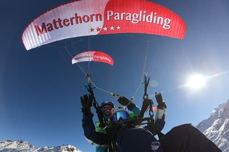 Matterhorn Paragliding flight in Zermatt (20-25min)