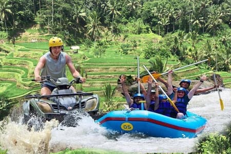 Bali Adventure Tour : ATV Quad Bike with Water Rafting Experience