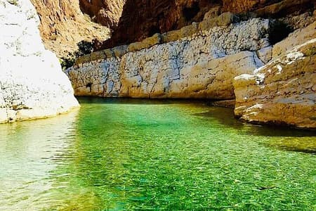 Visite privée d'une journée complète de Wadi Shab et de Bimmah Sinkhole