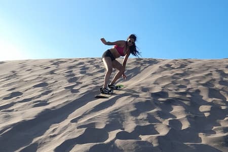 Sandboarding en las Dunas del Mogote en Mexico