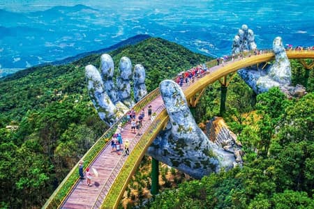 Ba Na Hills – Golden Bridge in the afternoon small group tour