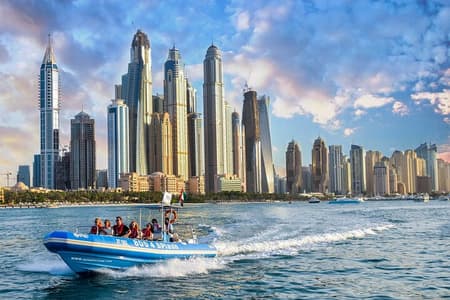 90 Minutes Speedboat Tour Dubai Marina, Burj Al Arab and Atlantis