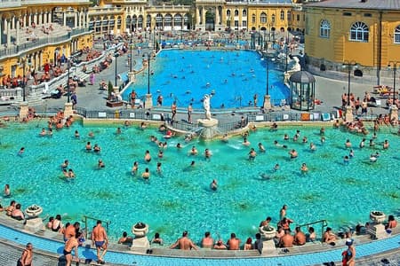 Ingresso alle terme Szechenyi a Budapest