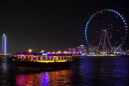 Dubai 5 estrelas Marina Dhow Cruise Jantar com traslados