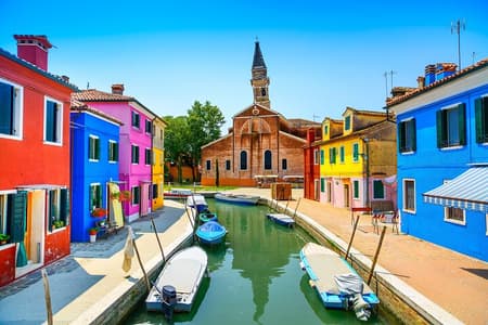 Visita guiada en barco privado a las islas Murano y Burano