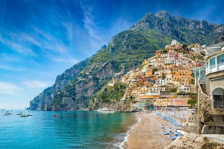 Amalfi Coast & Positano Day Trip from Rome with Summer Cruise