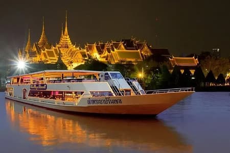 Bangkok: cena de 2 horas de crucero en la princesa Chao Phraya