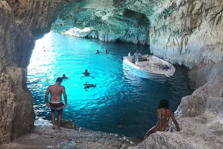 Tour della costa occidentale di Zante e Baia di Navagio