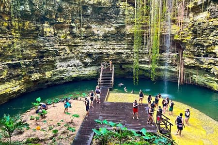 Viagem diurna a Chichén Itzá, Valladolid com mergulho em cenote e almoço