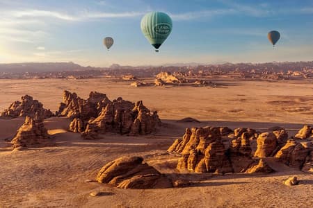 Hegra Sunrise Hot Air Balloon Ride in AlUla