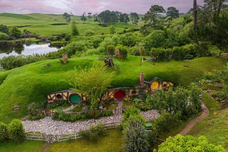 Hobbiton & Waitomo Caves Guided Day Trip from Auckland incl lunch