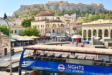 Hop on Hop Off Classic tour of Athens, Piraeus & Beaches