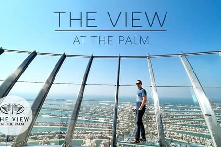 Die Aussicht auf die Palme Jumeirah in Dubai