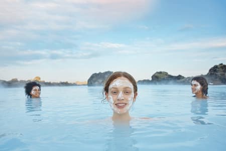 Blue Lagoon Admission with Mask, Drink, Transfers from Reykjavik