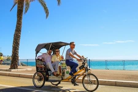Original Tour por la ciudad de Niza (taxi pedicab-vélo)