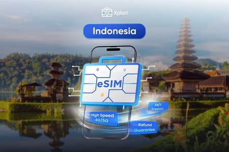 Indonesien eSIM für 1 bis 30 Tage bis zu 60 GB