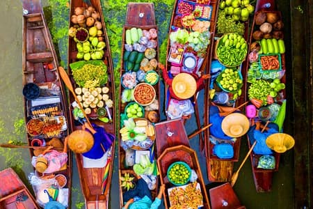 Bangkok: Floating Market and Train Market Experience