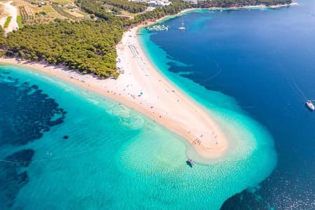 Makarska: Tour in motoscafo a 3 isole Corno d'Oro e Laguna Blu
