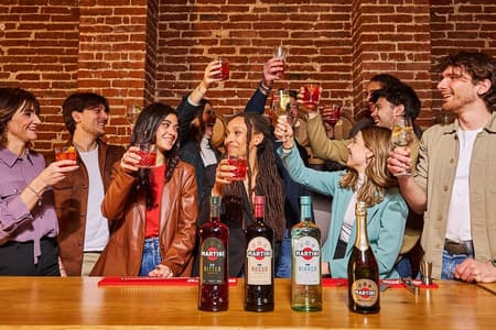 Martini-Cocktail-Erlebnis in Pessione, Italien