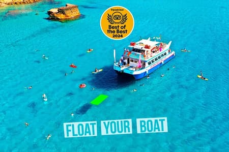 Ibiza Beach Hopping Cruise with Paddleboards, Drinks and Food 6h