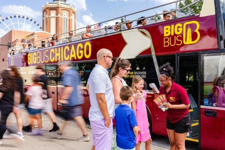 Big Bus Chicago : Hop-On Hop-Off Sightseeing Tour, 24/48/72 Stunden Pass
