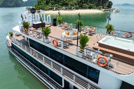 Cozy Bay Halong 5-Star Day Cruise, Buffet, Cave, Kayak, Swimming