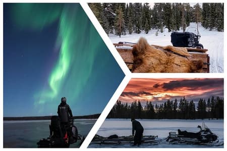 Balade en traîneau de nuit Rovaniemi