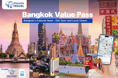 Bangkok Old Town Tuk Tuk Hop-On Hop-Off 