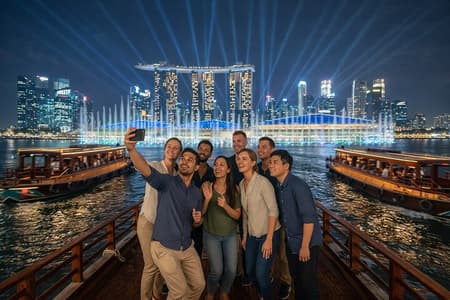 Singapore Starry Night Cruise, Garden Rhapsody & Spectra Show (em inglês)