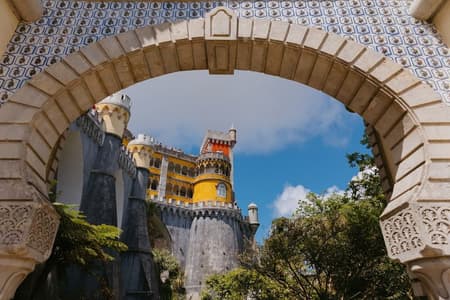 Sintra, Pena Palace and Quinta da Regaleira from Lisbon