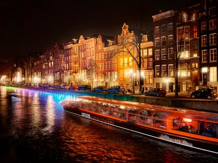 Croisière Water Colors : Festival des lumières d'Amsterdam