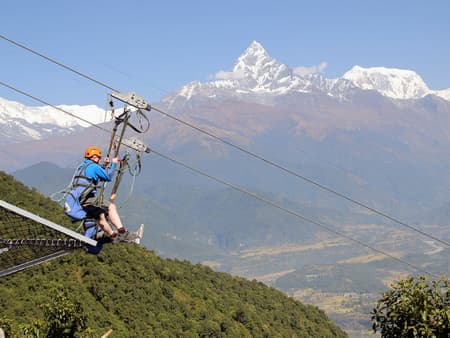 Zip-Flyer in Pokhara  - with Transfers