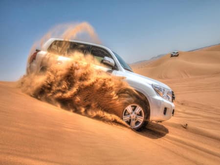 4x4 Desert Safari with BBQ Dinner at Abu Dhabi Camp