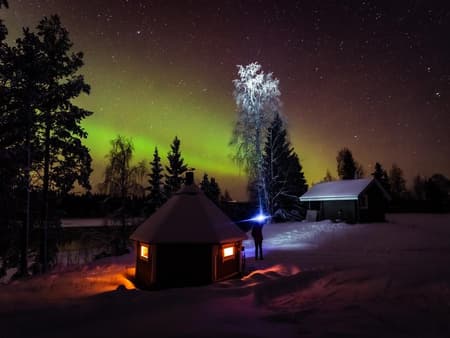 Arctic Circle -  Northern Lights Hunting by Minibus