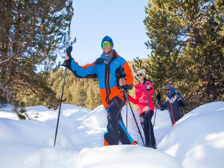 Trekking con raquetas de nieve