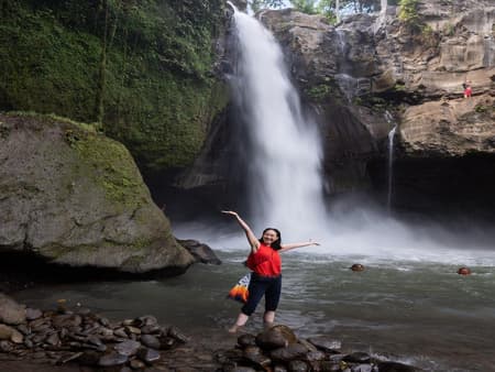 Verborgen Kanyon Trekking, Tegenungan Waterval, Goa Gajah Tempel - Privé Tour voor een Volle Dag