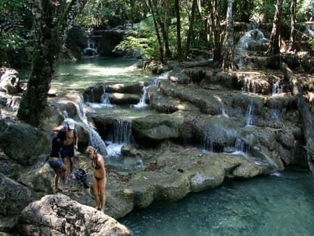 Erawan National Park Tour: Erawan Waterfall and Bridge over the River Kwai – Full Day