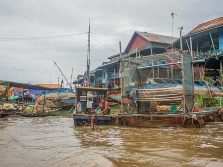 Pueblo flotante de Kampong Phluk