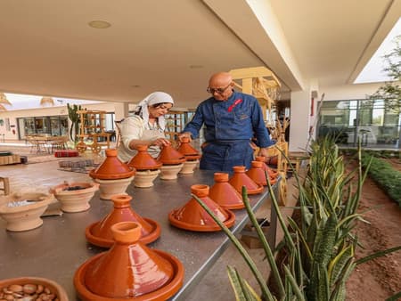 Morocan Gastronomy Cooking Class at Targan Museum with Private Transfers