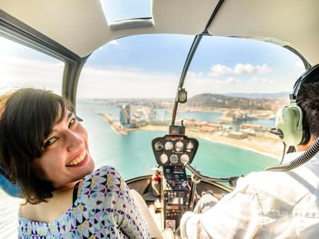 Helicopter Tour over Barcelona Coastline - Small Group Tour